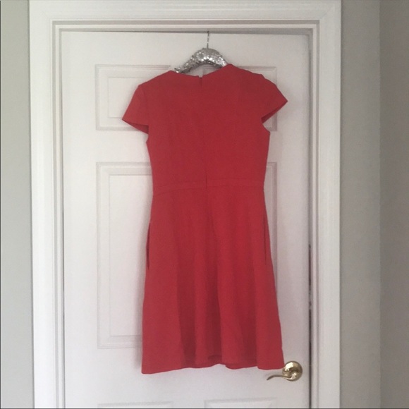 Eliza J Red Crepe Cap Sleeve A-line Flare Dress size 6 - Picture 5 of 5